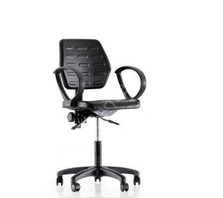 Rebo 532 PU Endüstriyel Sandalye Kolçaklı